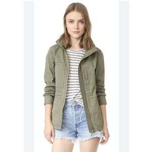 Madewell Fleet Jacket Army‎ Green Military Women's Size XS 100% Cotton Full Zip